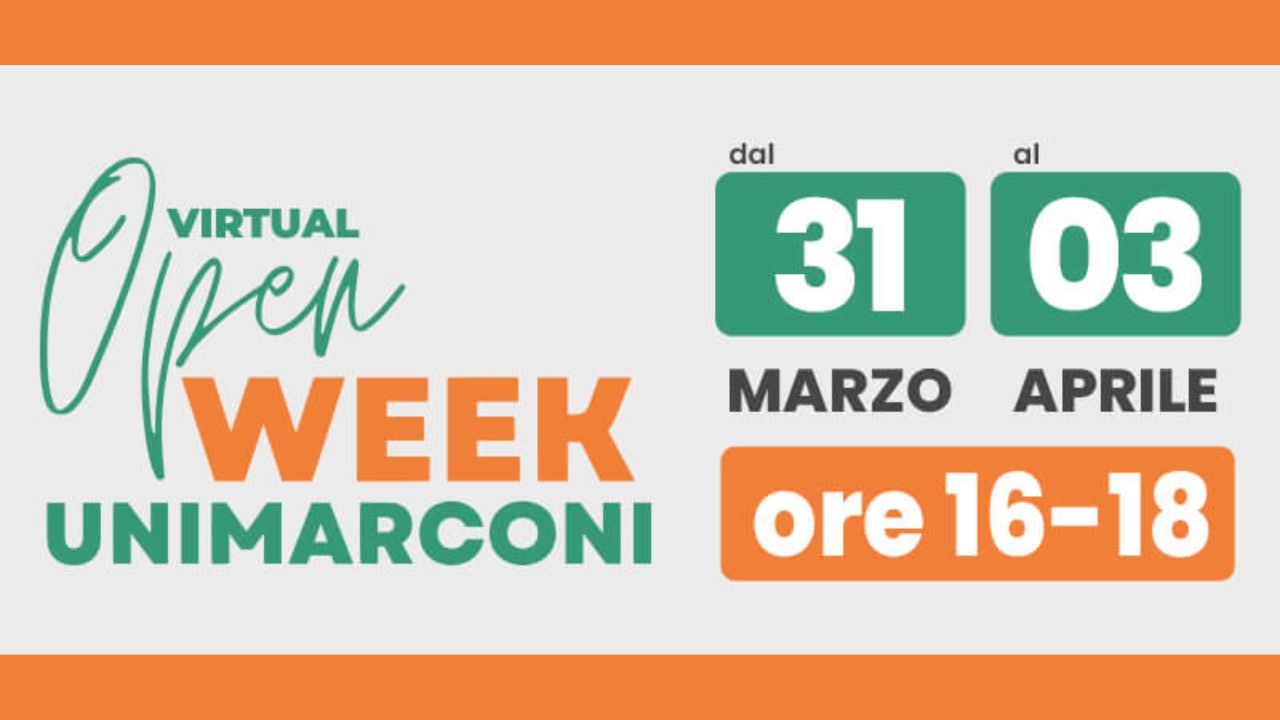 Open Week Unimarconi 2025: focus sulle facoltà e promo per l'iscrizione