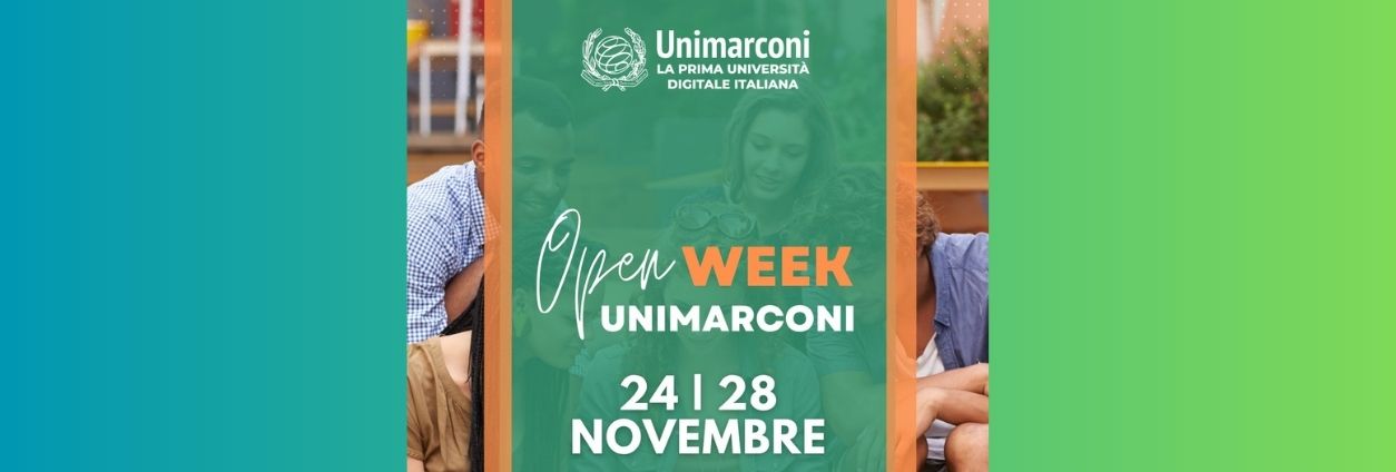 Open Week UniMarconi 24-28 novembre: scopri i corsi di laurea e accedi al Bonus Iscrizioni